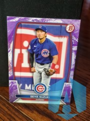 2023 Bowman Purple Pattern 087/199 Seiya Suzuki #93 Cubs