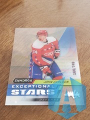 2020-21 Synergy Exceptional Stars #ES-31 John Carlson 166/749 Acetate