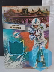 2022 Panini Donruss Jersey Kings 012/399 Jaylen Waddle #JK-16 Miami Dolphins