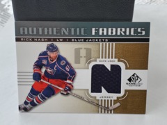 2011-12 SP Game Used Edition Authentic Fabrics Jersey Gold Rick Nash (N) #AF-RN