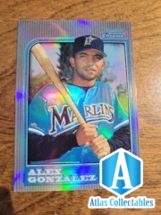 1997 Bowman Chrome Refractor Alex Gonzalez #206 Rookie