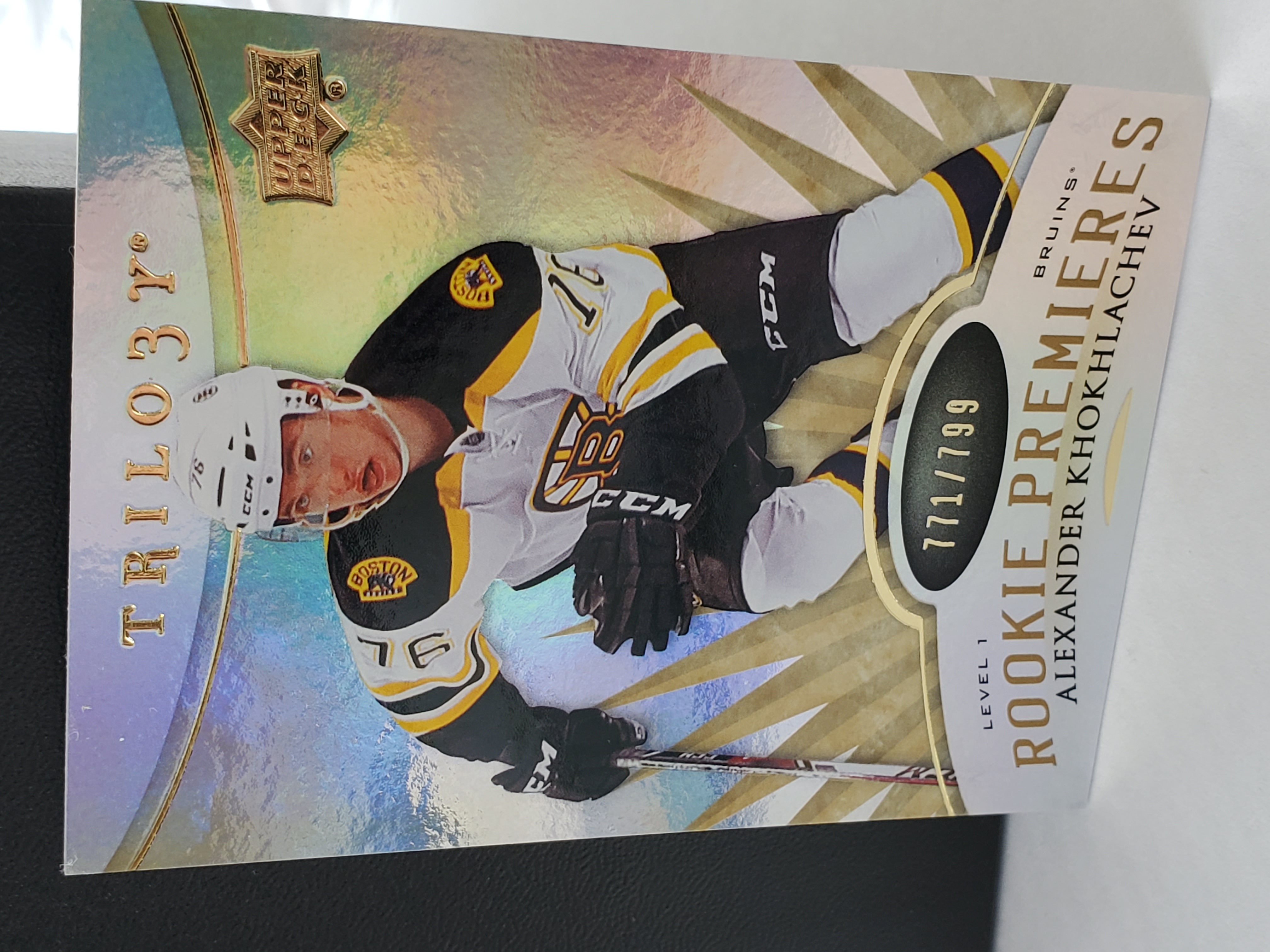 2014-15 Upper Deck Trilogy Level 1 Rookie Premieres 771/799 Alexander Khokhlachev #115