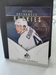 2009-10 SP Game Used Edition Authentic Rookies 093/699 Taylor Chorney #111