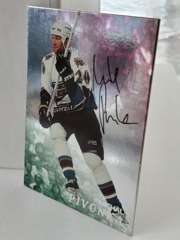 1998-99 ITG Be A Player Silver Auto Michal Pivonka #150 Capitals