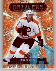2022-23 Upper Deck One Dazzlers Blue #DZ-61 Linus Hogberg Philadelphia Flyers