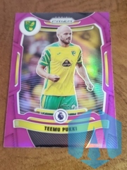 2021-22 Panini Prizm Premier League Purple Prizm 38/99 Teemu Pukki #180