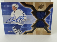 2006-07 SPx Rookie Auto Jersey 0636/1299 Ian White #170 Leafs