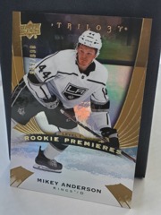 2020-21 UD Trilogy Premieres Level 1 Mikey Anderson #68 Rookie 988/999 Kings