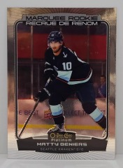 Matty Beniers O-Pee-Chee Platinum Upper Deck 2022-2023 Marquee Rookies