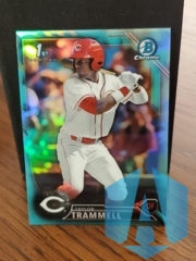 2016 1st Bowman Chrome Draft Aqua #BDC-13 Taylor Trammell