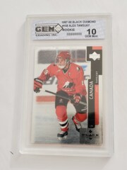 1997-98 Black Diamond #105 Alex Tanguay Rookie GEM 10 GEM Mint JE3012597