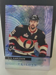 2017-18 Upper Deck Trilogy Blue Foil #26 Erik Karlsson 108/999 Ottawa Senators