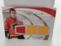 2007-08 UD Sweet Shot Beginnings Rookie Triple Jerseys 435/599 Curtis McElhinney #133