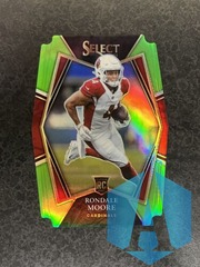 2021 Panini Select #158 Rondale Moore Die Cut 203/349 Green Prizm Rookie SP