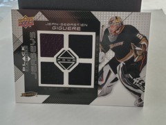 2008-09 Upper Deck Black Diamond Quad Jerseys Jean-Sebastien Giguere #BDJ-JG
