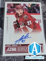 2013-14 Score Panini Signature Andy Miele AUTO