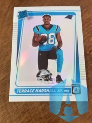 2021 Donruss Optic Rated Rookie Holo Variation #218 Terrance Marshall Jr. RC