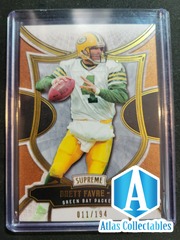 2015 Topps Supreme Copper /194 Brett Favre #40 HOF