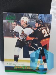 1999-00 Pacific Jyrki Lumme #322 Emerald Green Foil 198/199 *corner crease*