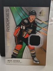 2019-20 Upper Deck SP Game Used Authentic Rookies Jersey 064/599 Max Jones #115 Ducks