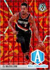 2019-20 Orange Reactive Prizm Cj McCollum Portland Trail Blazers #15