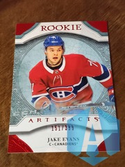 2020-21 UD Artifacts Rookie Ruby JAKE EVANS 157/399 Montreal #167