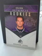 2009-10 SP Game Used Edition Authentic Rookies 225/699 Brandon Segal #181
