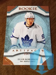 2020-21 Upper Deck Artifacts Rookies Copper 154/299 Egor Korshkov #168