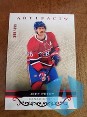 2021–22 Jeff Petry #52 Artifacts Ruby 390/499 Montreal Canadians Pittsburgh Penguins