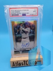 Luis Robert 2020 Bowman Sterling #BSRA-LR Gold Refractor Rookie Auto #/50 PSA 9