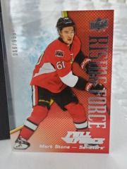 2015-16 UD Full Force Rising Mark Stone #RF-MS Clear Cut 066/999 Ottawa Senators