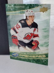 2022-23 Upper Deck Ice Premieres #173 Nikita Okhotiuk 058/599 Green Devils