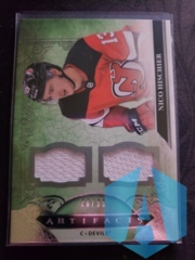 2020-21 Artifacts HORIZONTAL Dual Jersey #114 Nico Hischier /99