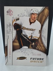 2008-09 SP Authentic Future Watch 712/999 Brett Festerling #180 Rookie RC Ducks