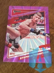 2022 Panini Donruss UFC Holo Purple Laser #68 Stephen Thompson 46/99 Welterweight