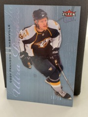 2009-10 Fleer Ultra Rookie #270 Cody Franson Ice Medallion 16/25 Predators