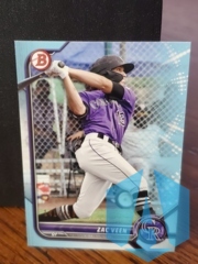 2022 Bowman Sky Blue Parallel Prospect #BP-13 Zac Veen 141/499 Rockies