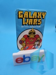 Galaxy Wars Tattoos And Bubble Gum Sealed Wax Pack - Blue