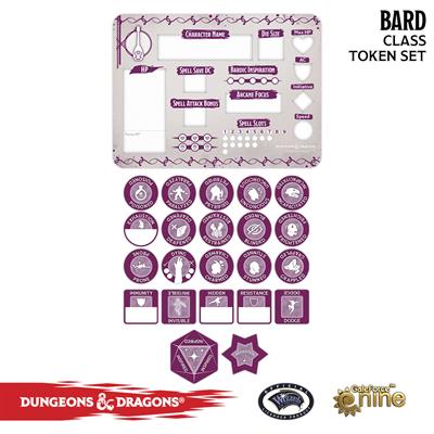 D&D BARD TOKEN SET