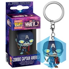 Zombie Captain America Pop! Keychain What If...?