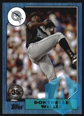 2022 Topps '87 Topps Blue #T87-34 Dontrelle Willis Miami Marlins
