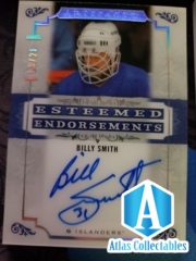 2020-21 ARTIFACTS HOCKEY ESTEEMED ENDORSEMENTS AUTO - Billy Smith /28