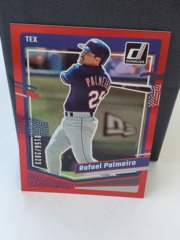 2023 Panini Donruss Red #213 Rafael Palmeiro 0156/2023 Texas Rangers