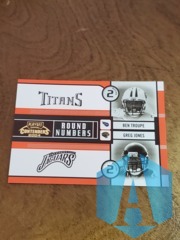 2004 Playoff Contenders Round Numbers Orange #RN6 Ben Troupe/Greg Jones 235/500