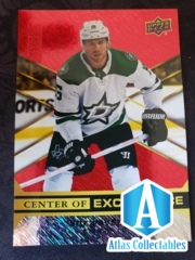 2020-21 UD Overtime Wave 1 Center Of Excellence Red Parallel 15/25 Pavelski