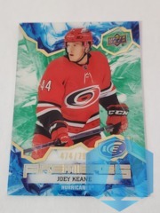 2021-22 Upper Deck Ice Premieres Green 474/799 Joey Keane #190 Rookie RC Acetate