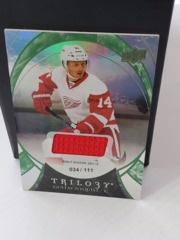 2015-16 Upper Deck Trilogy Rainbow Green #33 Gustav Nyquist Jersey 034/111