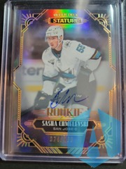 2020-21 Upper Deck Stature Rookies /199 Sasha Chmelevski #108 Rookie Auto RC