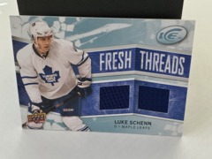 2008-09 Upper Deck Ice Fresh Threads Luke Schenn #FT-LS Dual Jerseys Maple Leafs