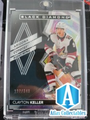 2020-21 UD Black Diamond Clayton Keller Base Card #BCB-CK /349 Coyotes